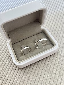 Par de Alianças 3mm Boleada - Prata 950