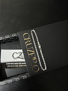 Pulseira Piastrine 3,4mm 21cm - Prata 925
