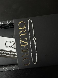 Pulseira Tijolinho 1,6mm 21cm - Prata 925