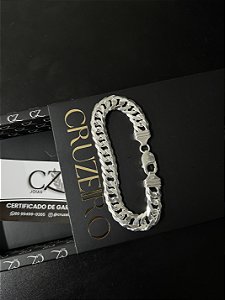 Pulseira Grumet Dupla 10mm 21cm - Prata 925