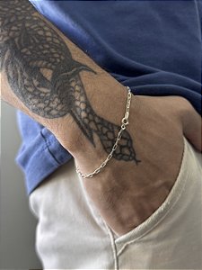 Pulseira Tijolinho 2mm 19cm - Prata 925