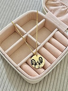 Colar Personalizado Redondo G Veneziano - Banhado a Ouro