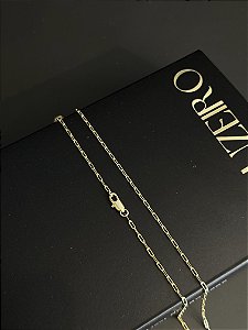 Colar Tijolinho 1,5mm 45cm - Banhado a Ouro