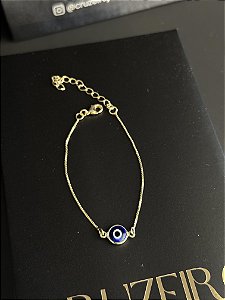 Pulseira Olho Grego - Banhado a Ouro