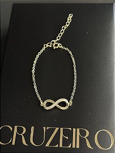 Pulseira Infinito - Banhado a Ouro