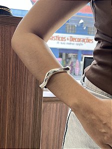 Bracelete Onda Prateado