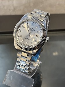 Relógio Rolex Prateado