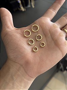 Argola Basica - Banhada a Ouro