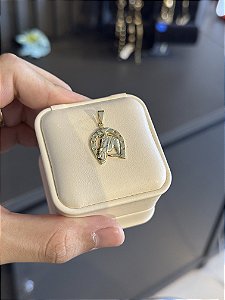 Pingente Ferradura Md - Banhado a Ouro