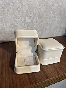 Porta Joias Anel Bege