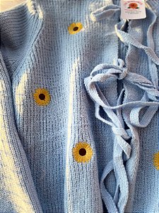 Tricot bordado Girassol