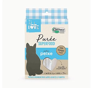 All Love GATOS| Purée Superfood Peixe 75g