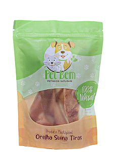 Orelha Suina em Tiras - 6 uni PET BEM