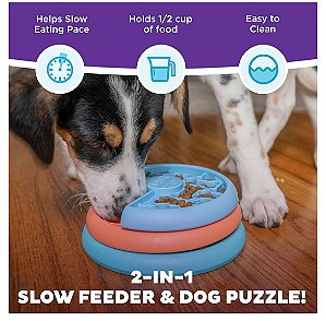 Tabuleiro/Comedouro Lento Lickin Layers OH - Filhotes e adultos