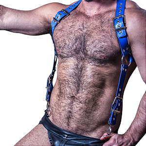 Harness Couro Legítimo Police Mr Leather