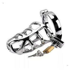 Dispositivo de Castidade Masculino Metal com cadeado