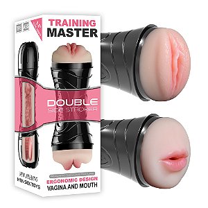 Masturbador Duplo Vagina e Boca - TRAINING MASTER