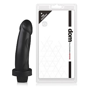Pênis Realístico com Vibro 17x4cm - Dom Prazer para Homens