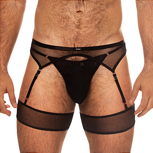 Cinta Liga Slay com thong premium (COMBO)