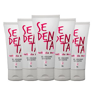 Kit Sedenta Molhada Hot 50g Gel Deslizante Com Glitter Frutas Vermelhas Pepper Blend