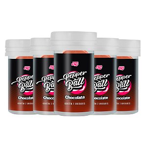 Kit Pepper Ball Beijável Chocolate 2un Bolinha Explosiva Comestível Pepper Blend