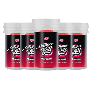 Kit Pepper Ball Beijável Morango 2un Bolinha Explosiva Comestível Pepper Blend
