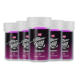 Kit Pepper Ball Plus Conforto Anal 2un Bolinha Explosiva Funcional Pepper Blend