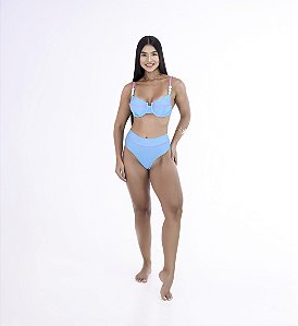 Biquíni Ilha bela azul/rosa