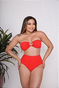Biquíni Tropical Vermelho