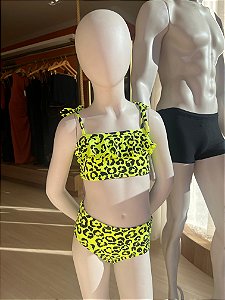 Biquini Infantil Ivy Amarelo Neon