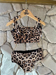 Biquini Infantil Ivy Onça