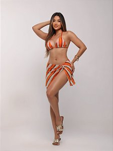 Saia Malibu Zig Zag Laranja