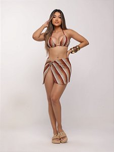 Saia Malibu Zig Zag Marrom