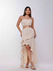 Vestido Tropical Off White