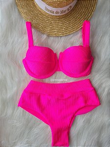 Biquíni Ipanema rosa neon