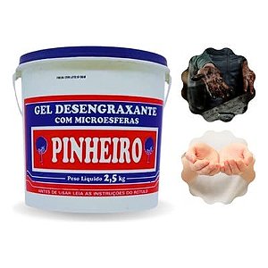 Pasta Gel Desengraxante Pinheiro 2,5kg Limpeza para Mãos com Microesfera