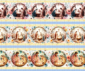 Tricoline Digital Barrado – Sagrada Família | Fernando Maluhy (55x150 cm)