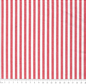 Tricoline Fio Tinto Listrado Vermelho 150x50cm, Caldeira