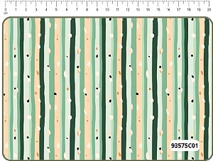 Tecido Tricoline Digital Coleção Pataquada Tema Listrado 50x150 cm 100% Algodão Fernando Maluhy