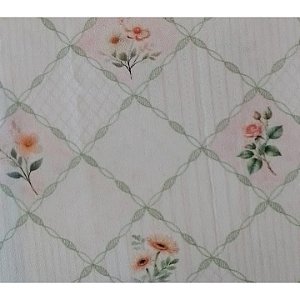 Tecido Tricoline Digiital Fernando Maluhy com Estampa Floral 50 x 150 cm