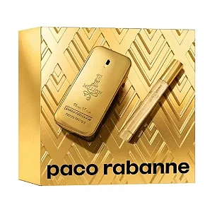 Kit 1 Million Edt 50ml + Travel Spray 10ml Paco Rabanne