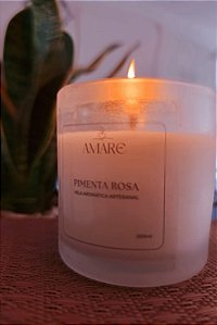 Vela aromática Pimenta Rosa - 265ml