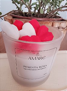 Vela aromática corações - 265ml