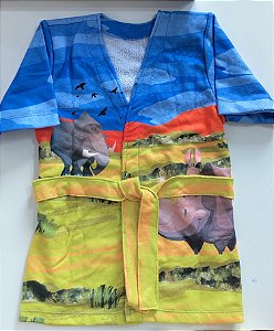 Roupão Infantil Menino -  Amigos da Savana