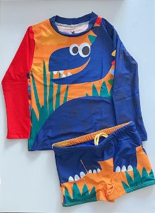 Conjunto de Praia e Piscina Menino Manga Longa Animale