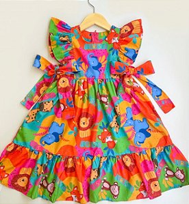 Vestido Infantil Menina Floresta