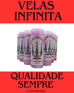 Vela Votiva (ROSA) Kit Com 12