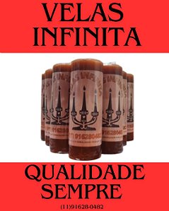 Vela Votiva ( MARROM ) Kit Com 12