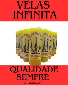 Vela Votiva (AMARELA) Kit Com 12