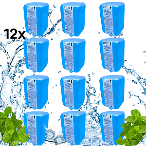 CAIXA COM REFIL ENXAGUANTE BUCAL MENTA ICE SEM ALCOOL 12 UNIDADES 1.488 LITROS